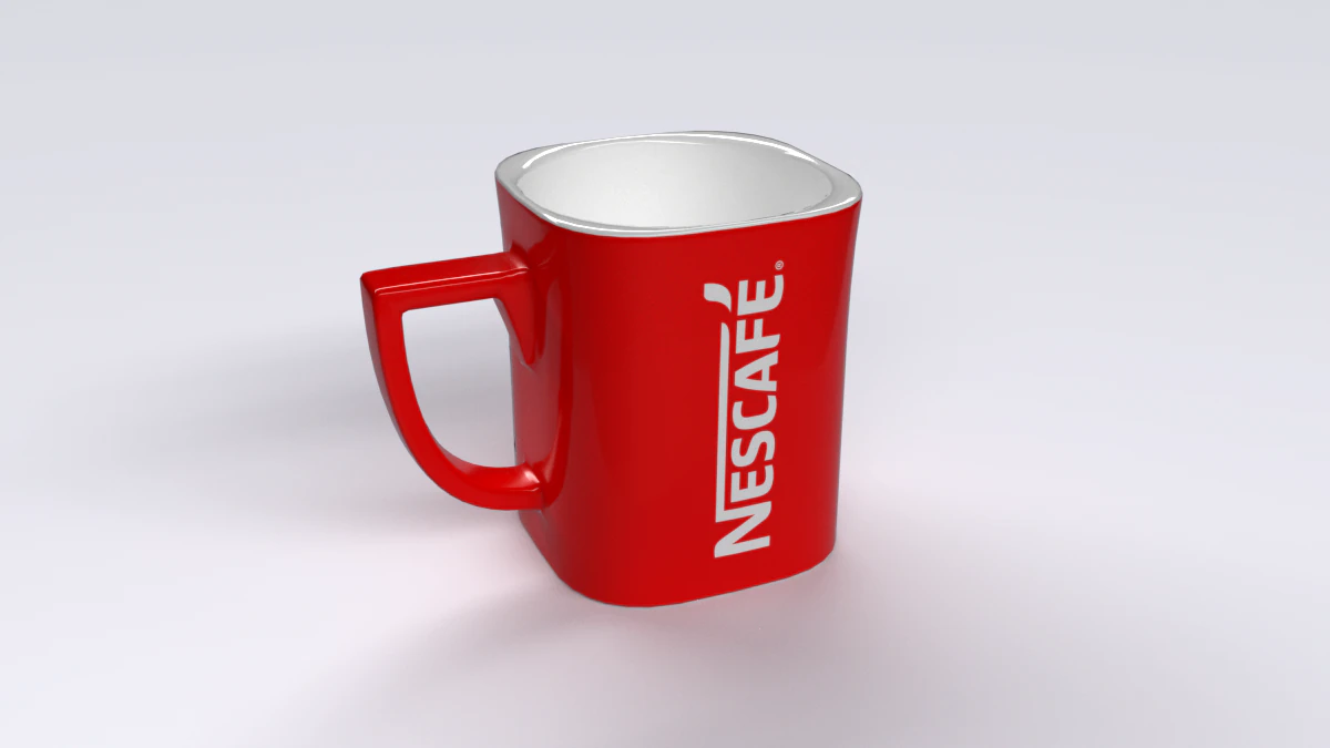 nescafe mug 3D Model .c4d .max .obj .3ds .fbx .stl .blend