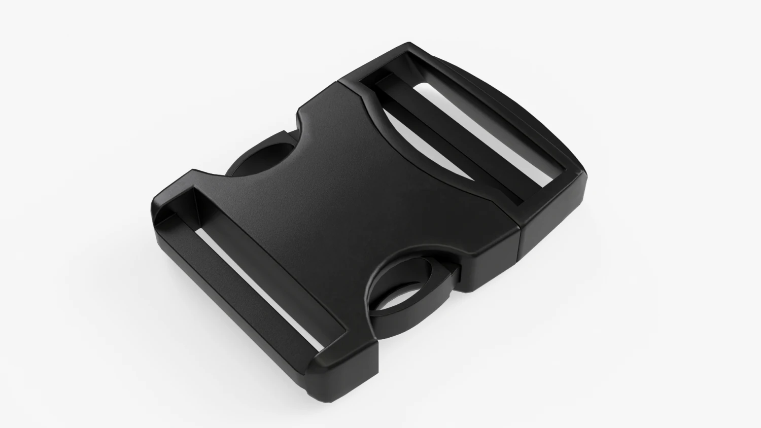 Plastic Buckle 3D Model .c4d .max .obj .3ds .fbx .stl .blend 