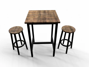 डाइनिंग सेट 3D मॉडल
