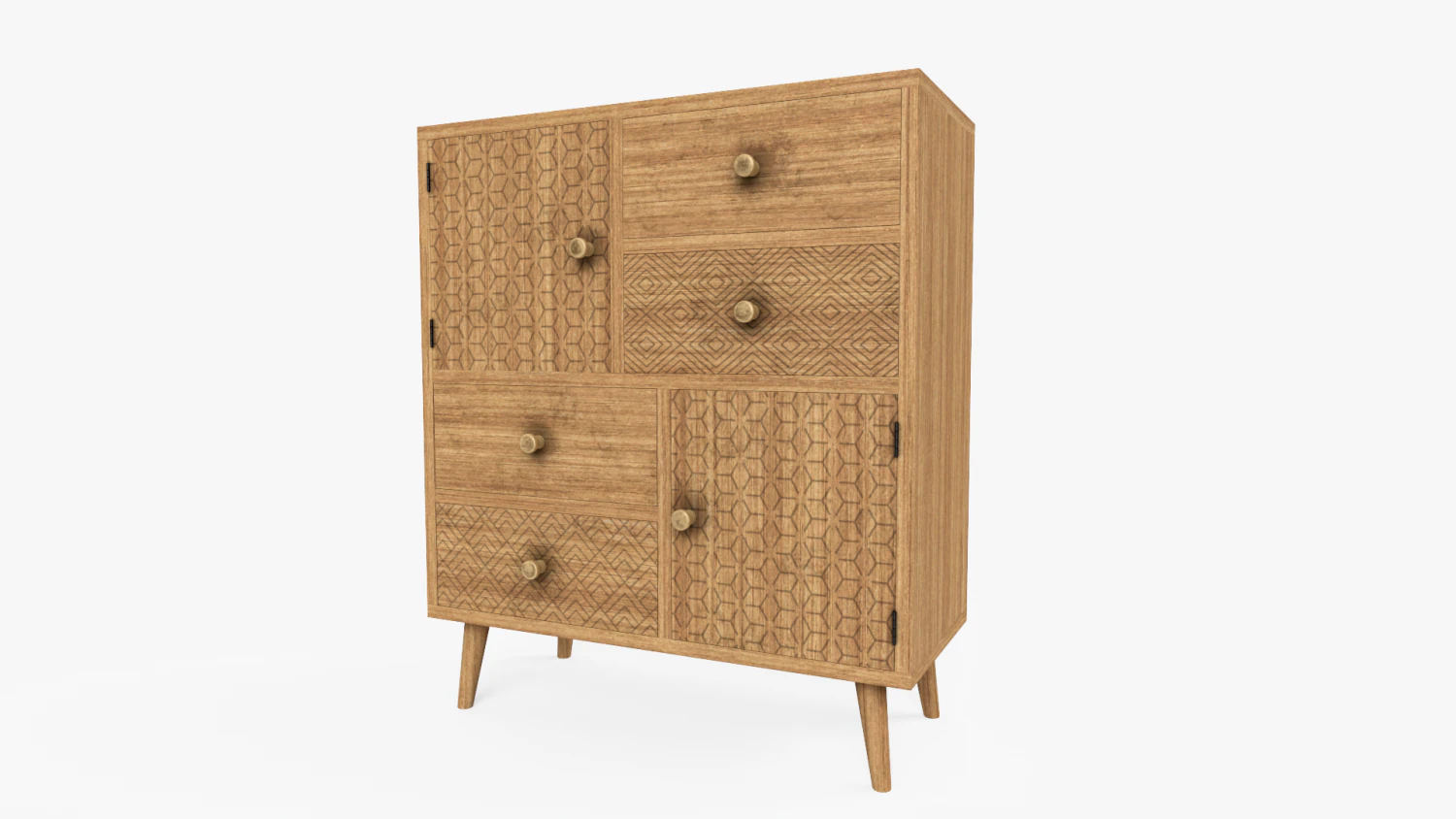 Dresser 6D 3D Model .c4d .max .obj .3ds .fbx .stl .blend
