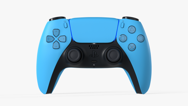 Dualsense Starlight Blue 3D Модель .c4d .max .obj .3ds .fbx .stl .blend 