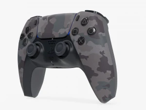 Dualsense Gray Camouflage 3D Model