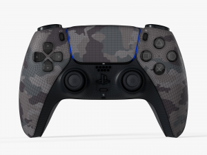 Dualsense Gray Camouflage 3D Модель