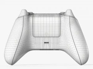 Controle Xbox Rob&ocirc; Branco Modelo 3D