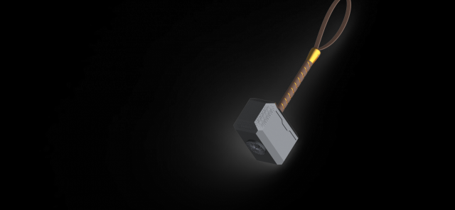 thors hammer 3D मॉडल .c4d .max .obj .3ds .fbx .stl .blend 