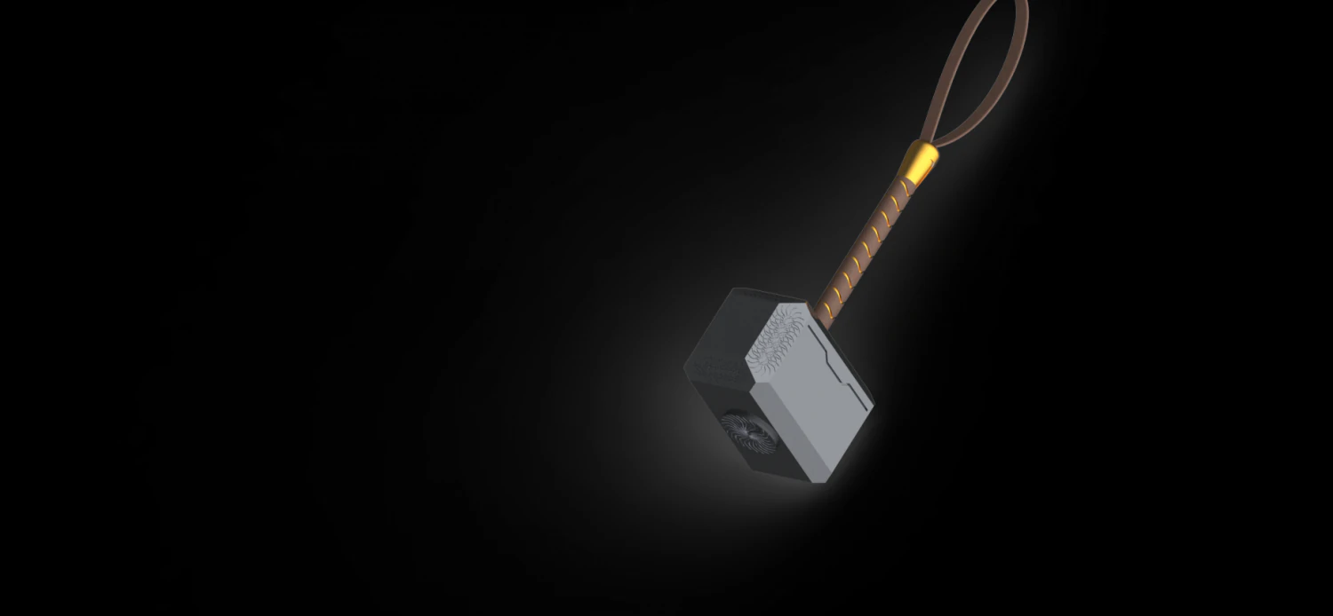 thors hammer 3D Model .c4d .max .obj .3ds .fbx .stl .blend 