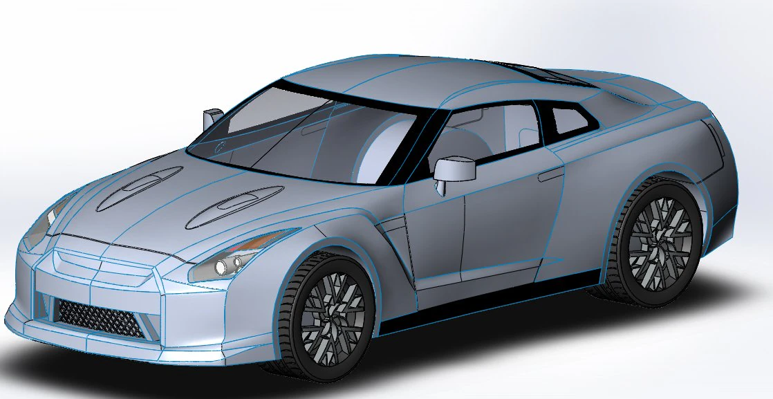 nissan gtr r35 3D Model .c4d .max .obj .3ds .fbx .stl .blend 