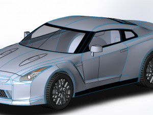 nissan gtr r35 3D Model