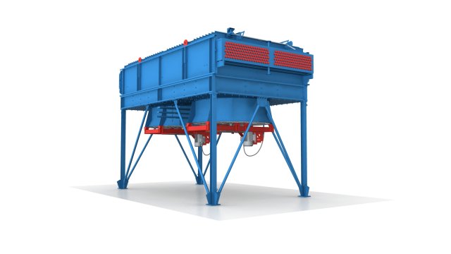 industrial belt-driven air cooler Modelo 3D .c4d .max .obj .3ds .fbx .stl .blend 