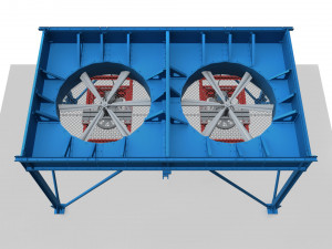 industrial belt-driven air cooler Modelo 3D