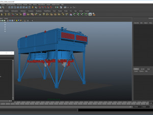 industrial belt-driven air cooler Modelo 3D