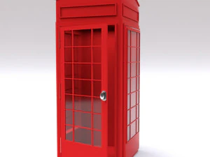 电话亭 公用电话亭 3D 模型