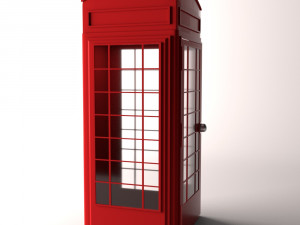 telephone kiosk public-call box 3Dモデル