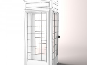 telephone kiosk public-call box 3Dモデル