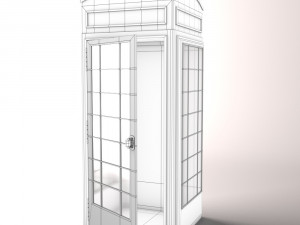 telephone kiosk public-call box 3Dモデル