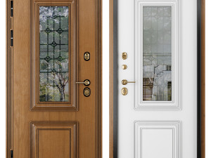 Entrance door staleks Palermo Tulip 3D Модель