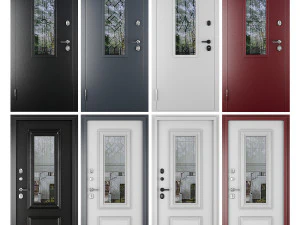 SET OF 35 ENTRANCE DOORS STALEKS 3D Model