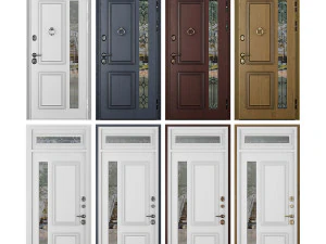 SET OF 35 ENTRANCE DOORS STALEKS 3D Model