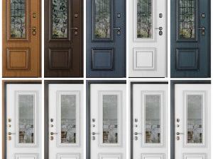 SET OF 35 ENTRANCE DOORS STALEKS 3D Model