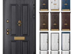 SET OF 35 ENTRANCE DOORS STALEKS 3D Model