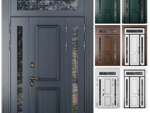 SET OF 35 ENTRANCE DOORS STALEKS 3D Model