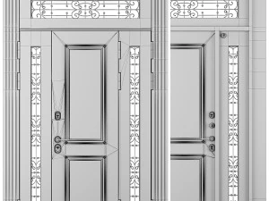 SET OF 35 ENTRANCE DOORS STALEKS 3D Model