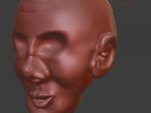 of mans face no eyes Modello 3D