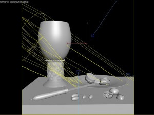 still life 3d max obj and pack light ies full 3D Model