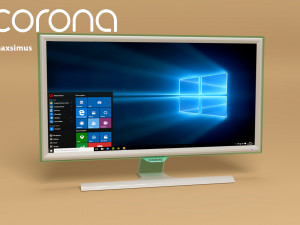 monitor samsung ls24e391hlo Model 3D