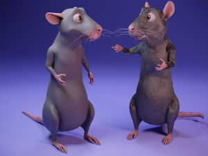 Cartoon rat Modello 3D