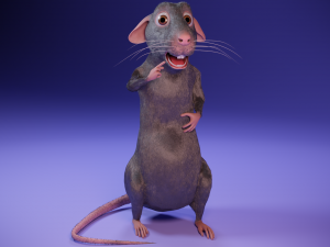 Cartoon rat Modelo 3D