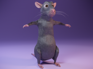 Cartoon rat Modelo 3D