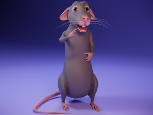 Cartoon rat Modelo 3D