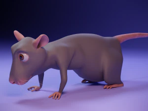 Tikus kartun Model 3D