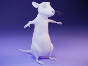 Cartoon rat Modelo 3D