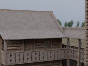 medieval mansion 3D मॉडल