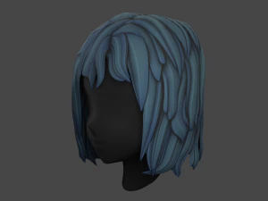 kız i&ccedil;in sa&ccedil; 3D Model