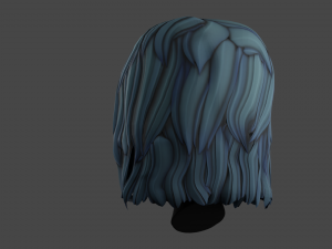 hair for girl Model 3D