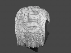 hair for girl Model 3D