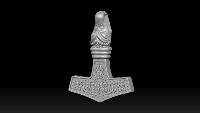 mjolnir 3D Print Model .c4d .max .obj .3ds .fbx .stl .blend 