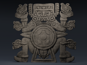 tlaltecuhtli statue 3D Model