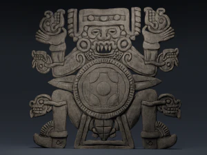 tlaltecuhtli statue 3D Model