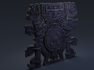 tlaltecuhtli statue 3D Model