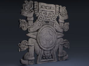 tlaltecuhtli statue 3D 模型