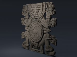 tlaltecuhtli statue 3D Model