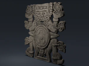 tlaltecuhtli statue 3D Model