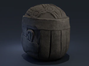 olmec statue 3D Model