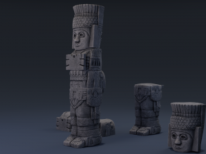 atlantean column Modelo 3D