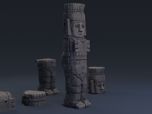 atlantean column Model 3D