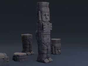 colonne atlante Modèle 3D